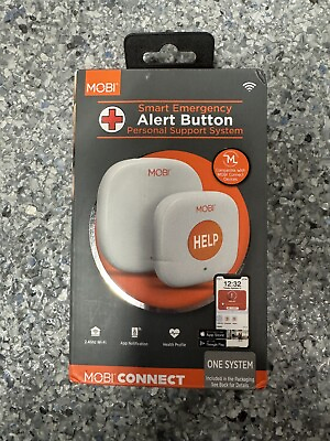 #ad MOBI CONNECT Smart Emergency Alert Button Personal Support System NIB NEW $14.99
