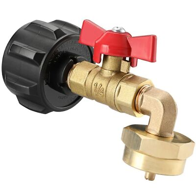 #ad 90 Degrees Propane Refill Pressure Elbow Adapter amp; ON Off Control Valve BBQ US $13.55