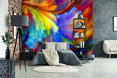 #ad 3D Color Lines 16548NA Wallpaper Wall Murals Removable Wallpaper Fay AU $256.99