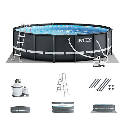 #ad Intex Ultra XTR 16ft x 48in Outdoor Frame Above Ground Swimming Pool Set w Pump $779.99