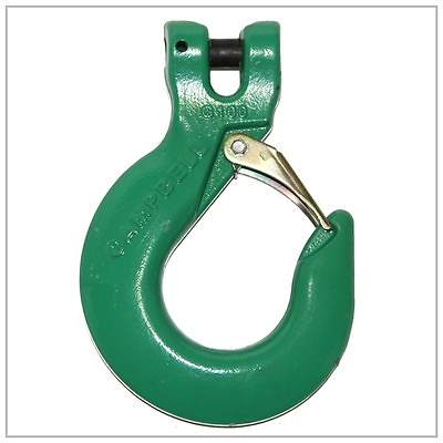 #ad USA Made 3 8quot; in. Quick Alloy Sling Hook w Latch G100 Campbell for Chain Green $49.95