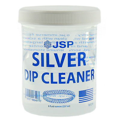 #ad Sterling Silver Dip Cleaner Tarnish Remover 925 Jewelry Cleaning Solution 8oz $9.89