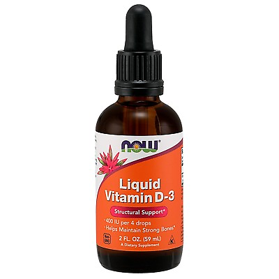 NOW Foods Vitamin D 3 Liquid 2 fl. oz. #ad $7.99