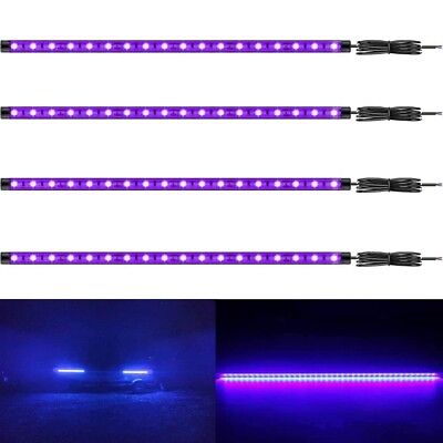 #ad 12V Marine Boat Ultra Violet UV Black Light LED Lights Strip Night Fishing Li... $47.49