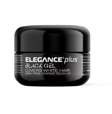 1x Elegance Plus Black Gel 100ml Cover White Hair Original جل اليجانس اسود #ad $22.00