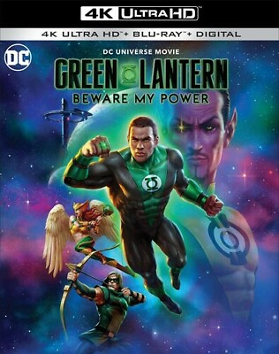 GREEN LANTERN BEWARE MY POWER 4K UHD BLU RAY DIGITAL 2 DISC NEW DVD $36.28