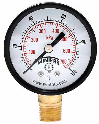 #ad #ad 2 Inch Dial Size Multi Function Economy Utility Dry Pressure Gauge Brass Inter $17.15