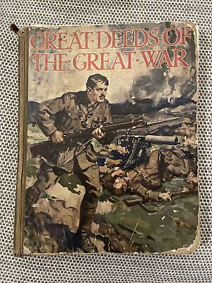 #ad Original #x27;Great Deeds Of The Great War#x27; Book told by Donald Mackenzie GBP 49.99