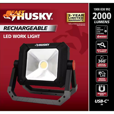 #ad 2000 Lumens Rechargeable LED Work Light $38.29
