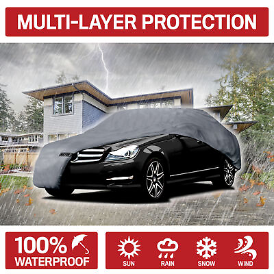 #ad Motor Trend Waterproof Car Cover Indoor Outdoor Sun Dirt Dust Scratch Resistant $62.90