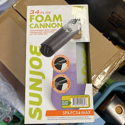 #ad Sun Joe SPX FC34 MAX Foam Cannon for Electric Pressure Washers 34 oz. 1 4quot; $27.99