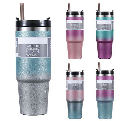 #ad 30oz Stainless Steel Tumbler Vacuum Insulated Travel Cup Coffee Mug $23.39
