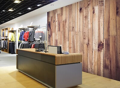 #ad 3D Simple Wood Board 17846NA Wallpaper Wall Murals Removable Wallpaper Fay AU $376.99