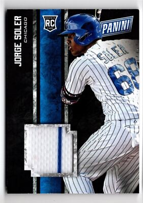 #ad Jorge Soler 2015 Panini Black Friday RC Relic #1 Chicago Cubs $3.10