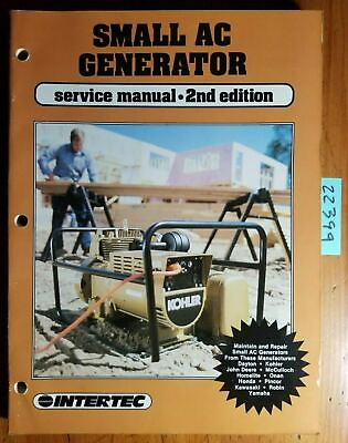 #ad #ad Intertec Small AC Generator Service Manual GSM 2 1986 2nd Homelite Honda Kohler $25.00