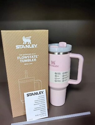 #ad Stanley Stainless Steel H2.0 FlowState Quencher Tumbler 40oz Baby Pink $36.00