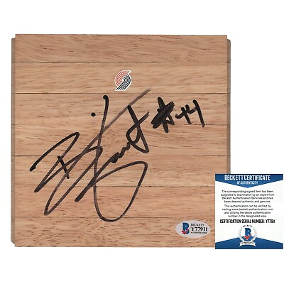 #ad Brian Grant Portland Trail Blazers Signed Floor Board Autographed Beckett COA $79.16