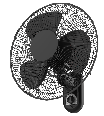 16quot; 3 Speed Oscillating Wall Mount Fan Model# FW40 F3B Black #ad $24.36