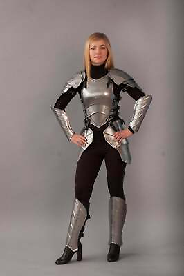 #ad Medieval Larp Warrior Steel quot;Queen of the elvesquot; Lady Female Full Suit Of Armor $356.95
