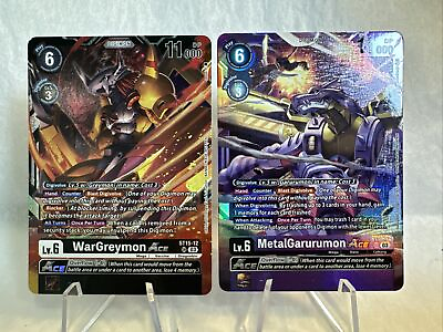 #ad Digimon TCG Wargreymon MetalGarurumon ACE ST15 12 ST16 12 Royal Knights NM $4.99