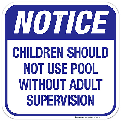 #ad #ad Children Should Not Use Pool Without Adult Supervision Sign Pool Sign $53.99