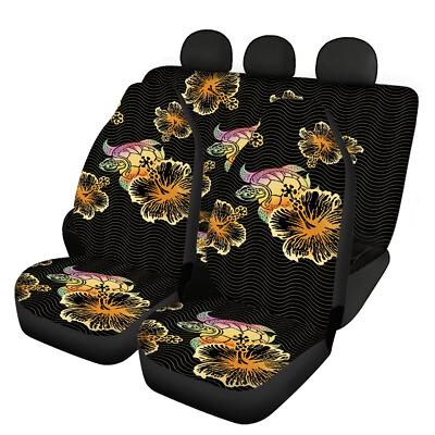 #ad Five Seater Colored Turtle Car Suv Seat Covers Front and Rear Seat Cushions $59.99