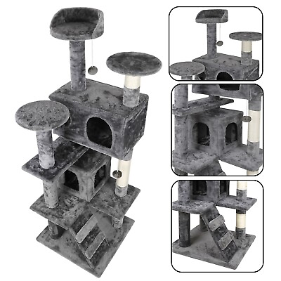 #ad Activity Center 53quot; STURDY Cat Tree Tower Large Playing House Condo For Rest $39.19