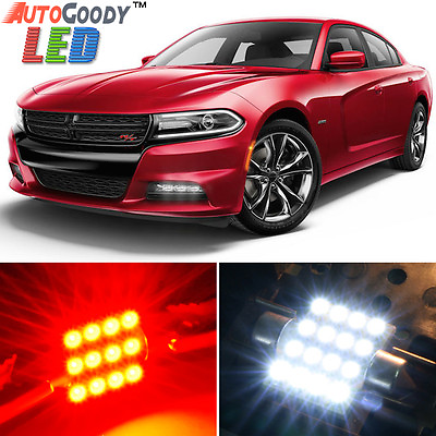 #ad 19 x Premium Red LED Lights Interior Package Upgrade for Dodge Charger 2006 2019 $24.88