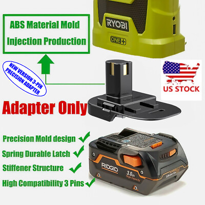 #ad 1x Adapter# Ridgid 18V Battery Adapter Convert To Ryobi 18v One Tools $17.96