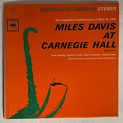 #ad Miles Davis At Carnegie Hall Vinyl LP 1962 Columbia ‎– CS 8612 $29.99
