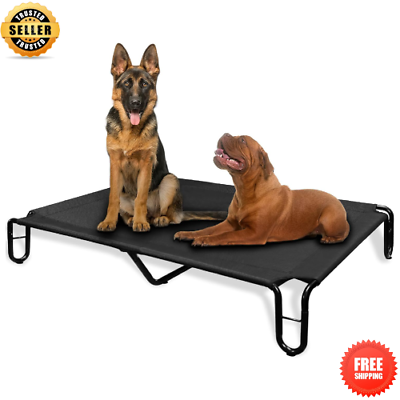 #ad Outdoor Elevated Dog Bed Cooling Raised Dog Cot Bed for Large Dogs Pet Bed Water $40.39