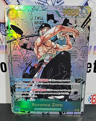 #ad ❗️Preorder❗️ PROXY CARD High Quality One Piece Manga Roronoa Zoro Card English AU $49.00