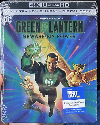 #ad Green Lantern: Beware My Power 4K UHD Blu Ray Digital Steelbook BRAND NEW $15.95