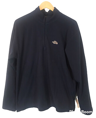#ad The North Face Men#x27;s Quarter Zip Fleece Pullover Size Medium $24.95