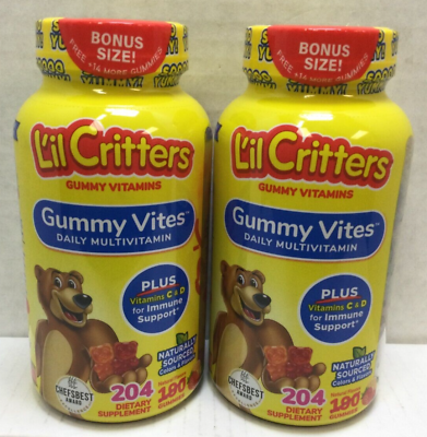 Lil Critters Gummy Vites Daily Multivitiamins Plus C amp; D 408 Gummies 07 2024 #ad $13.99