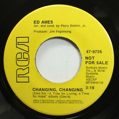 #ad Pop Promo Nm 45 Ed Ames Changing Changing Changing Changing On Rca $5.00