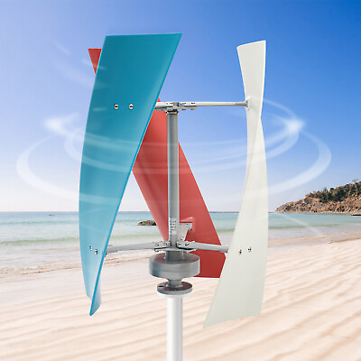 #ad Wind Generator Power Turbine Vertical Wind Turbine 12V 3 Blades Controller 400w $198.55