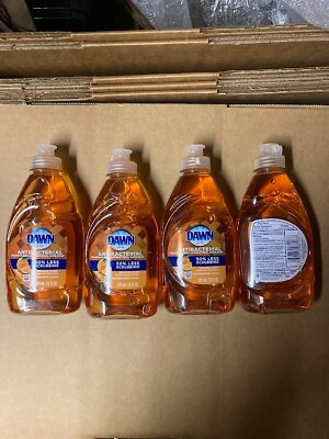 New 4 X 7.5 fl oz Dawn Antibacterial Hand Soap 50% Less Scrubbing Orange Scent #ad $19.95