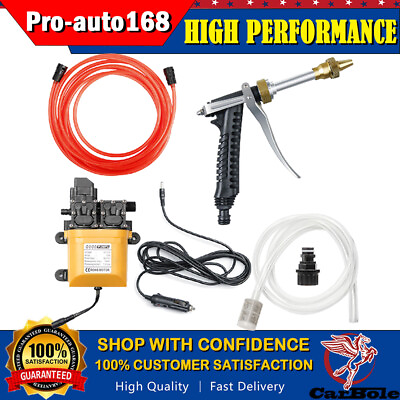 #ad 12V Portable Intelligent Electric High Pressure Power Washer Dual Pump 200PSI $45.75