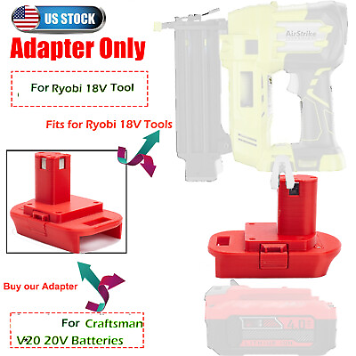#ad Adapter for Craftsman V*20 Battery to Fits Ryobi Power Tools 1x adapter only $18.60