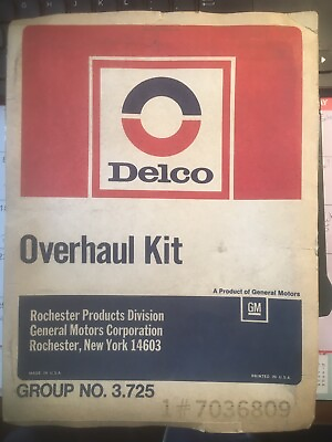 #ad Delco carb overhaul kit 7036809 $20.00