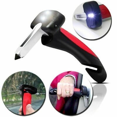 #ad #ad CAR HANDLE CANE MOBILITY AID PORTABLE FLASHLIGHT BREAKER BELT CUTTER AS TV SHOW $8.80