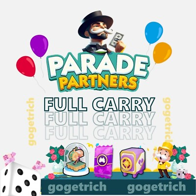 #ad 🔥Parade Partners Event 🔥 Full Carry ⚡️ Monopoly Go Event Partners $10.00