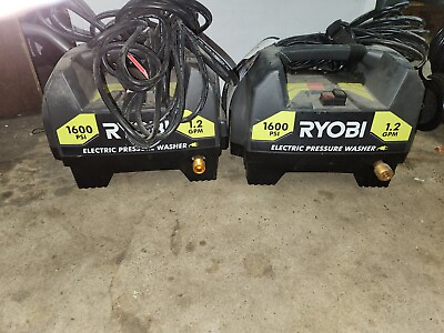 RYOBI RY141612 1600 PSI 1.2 GPM Corded Pressure Washer Lot Of 2 TOOL ONLY #ad $45.00