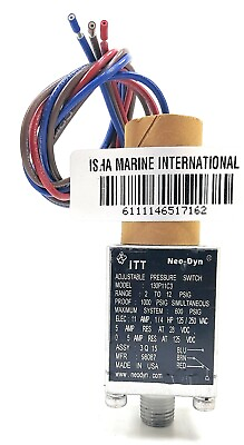 #ad ITT Industrise 130P11C3 Adjustable Marine Pressure Switch $149.00