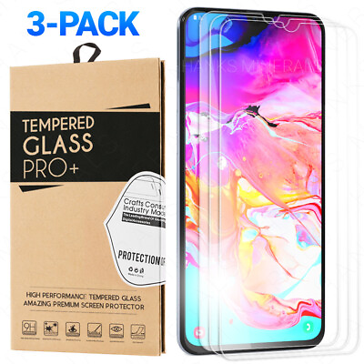 #ad 3 Pack Tempered Glass For Samsung A54 A53 A52 A51 A72 A71 A42 A70 A50 A20 A03s $7.98