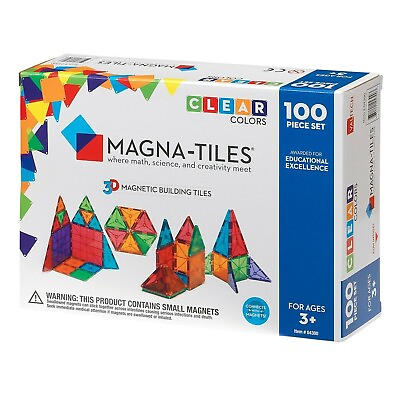 #ad Valtech Magna Tiles Classic 100 Piece Magnetic Construction Set BuildingTiles $89.00