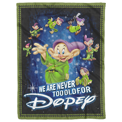 #ad We Are Never Too Old For Dopey Blanket Dopey Fleece Sherpa Blanket $75.95