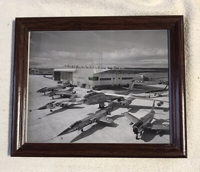 #ad Vintage Photo GE test aircraft at Edwards AFB 1958 Framed Picture B53 $35.00