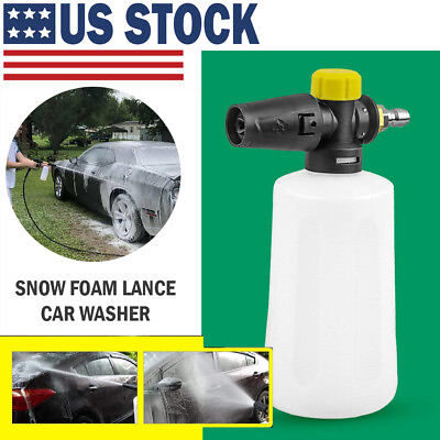 #ad 1 4quot; Snow Foam Washer Gun Car Wash Soap Lance Cannon Spray Pressure Jet Bottle $12.99
